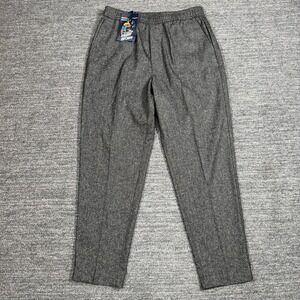 Harry Brown London Elastic Waist Carrot Fit Trouser Pants Men 32X38 Ankle Fit